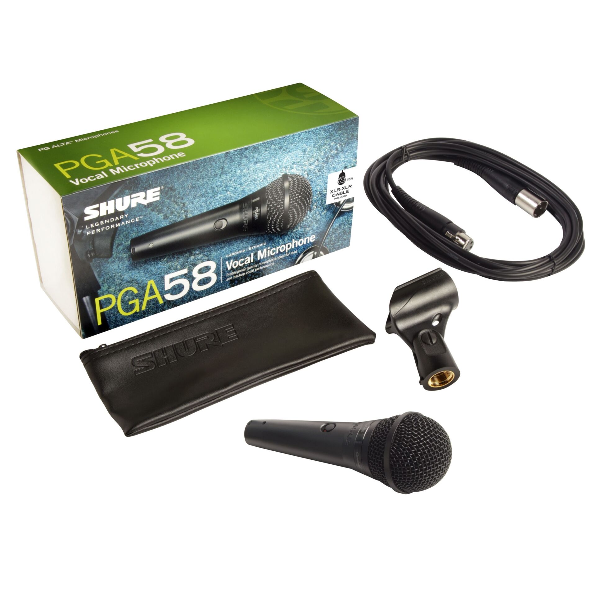 AUDIOIBIZA MICROFONO DE MANO SHURE PGA58 XLR E 1